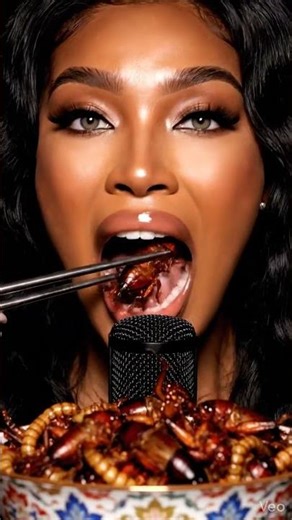 ASMR plucking and eating bugs! MOUTH SOUNDS