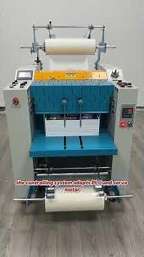 Fully automatic intelligent double side laminating machine #laminator #laminatingmachine