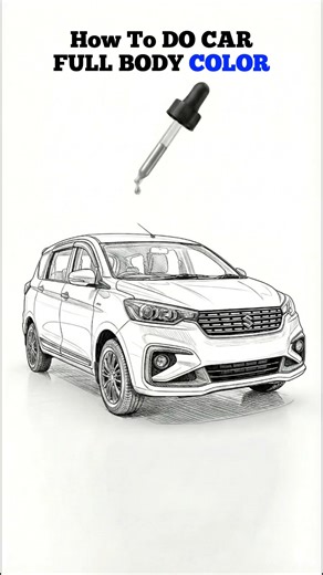 Shaswat Automotive on Instagram: "Sketch se reality tak… sirf color nahi, pura transformation. 🎨🚗 Watch how this Ertiga gets its life back, drop by drop. Is Ertiga ka complete color transformation process dekhiye step by step. From surface preparation, dent correction, putty work, primer, to final paint finish — har stage professional tools aur proper technique se kiya gaya hai. Perfect color match, smooth finish, and factory-level result — that's the goal. Agar aapki car ka color fade ho gaya