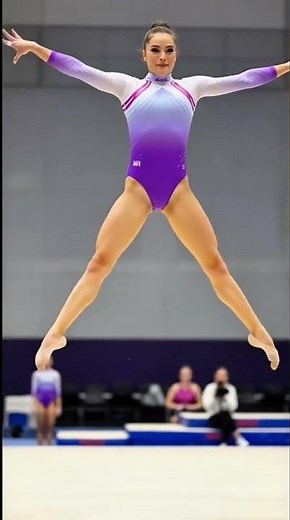 Gravity Defying Split Jump! 🤯 World-Class Gymnastics Flexibility! 🤸‍♀️