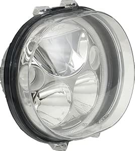 Vision X Lighting (XMC-575OD) 5.75" Oval VX Motorcycle LED Headlight w/Low-High-Halo, Single Light, Black Chrome Face