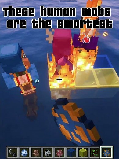 These Human-Like Mobs Are the SMARTEST in Minecraft 🧠🔥 #shorts