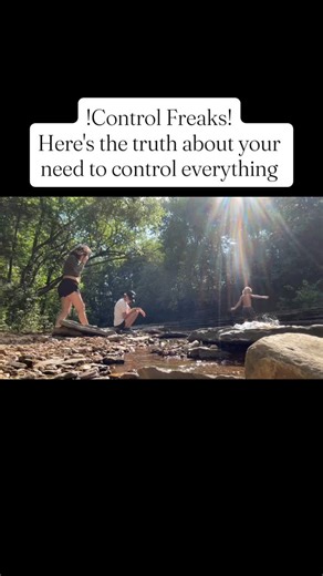 Control Freaks 🗣️ Listen Up! If you're a control freak, this message is for you. As a current recovering control freak I meet you here in solidarity. You gotta understand that control is often a trauma adaptive response. That's an attempt to create safety in an unpredictable world. When someone has lived through chaos, neglect, or betrayal, control becomes a way to not be surprised again. Reframing control as a form of protection Softens shame, and open space for self compassion. Ask yourself a