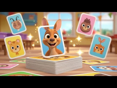Learn Animal Names with Fun Flashcards | Fun Nursery Rhyme Song for Kids