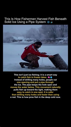Catch More Fish in Winter With This One Trick #fishing #shorts #icefishtrap