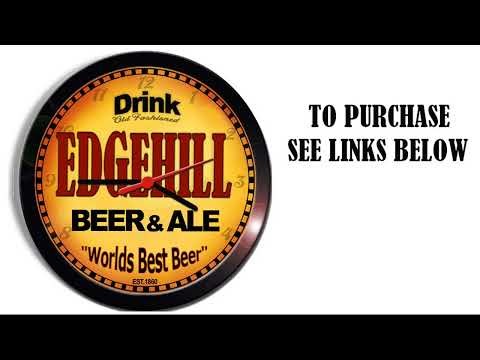 EDGEHILL BEER ALE WALL CLOCK