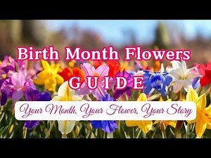 Birth Month Flowers Meaning Guide: What's my Birth Flower? 🌺 How Do I Find My Birth Flower?