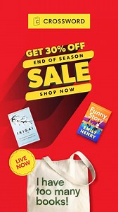 6.3K views | Stack Up. Save Big. Your cart deserves a glow-up. Buy more, get more, and save up to 30% OFF. Stock up on everything you love before the season flips. | Crossword Bookstores | Facebook