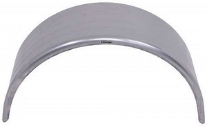 Single Axle Trailer Fender for Enclosed Trailers - Ribbed Steel - 15" Wheels - Qty 1 etrailer Traile