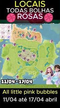 HEARTOPIA | All locations Pink bubbles April 11th to 17th (Showing going to all 15 locations)