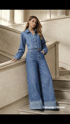 Fabric Factory on Instagram: "​Mid-Blue Indigo: The color is a classic mid-tone indigo. ​Heathered Effect: Because of the white yarns peeking through the blue (the "weft" showing through the "warp"), it has a marl or heathered effect. This softens the overall blue and creates a sun-bleached, coastal vibe. www.fabricfactory.in #linendenim #coastalaesthetic #timelesselegance #indigoblue #sustainablefashion ​Chic: The perfect blend of structure and softness. ​Minimalist: Indigo infusion."