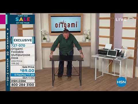 Origami Foldable Multipurpose Desk