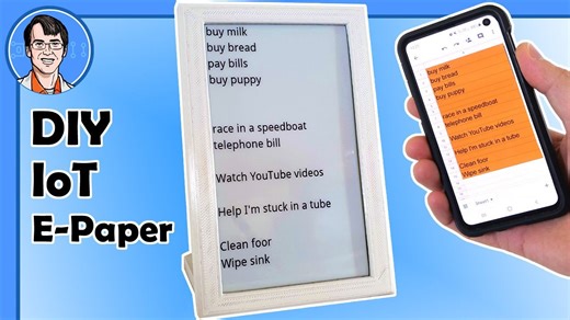 DIY IoT E-PAPER Message Board