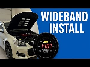 AEM X-Series OBDII Wideband AFR Gauge Kit Install On A Holden Commodore/Chevy SS
