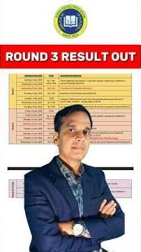 JoSAA Round 3 Result Out 2026 🔥 Seat Allotment Released | Freeze, Float, Slide & Next Step Explained