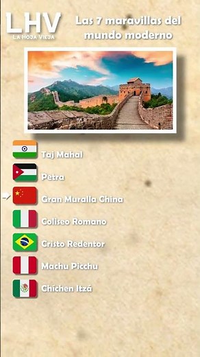Las 7 maravillas del mundo moderno