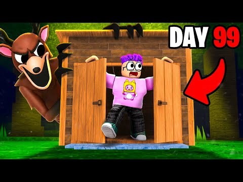 We Survived In A SHED for 99 Nights in the Forest...!?