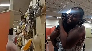 Chaos as monkey escapes in Texas store, lured down with cookie