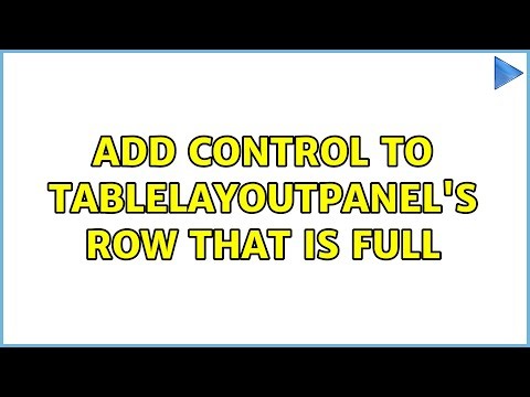 Add control to TableLayoutPanel's row that is full