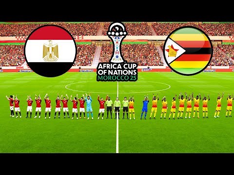 EGYPT vs ZIMBABWE - AFCON 22/12/2025 | Full Match Gameplay