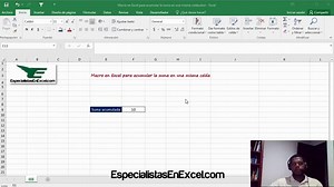 Macro en excel – acumular suma en una misma celda – Especialistas En Excel