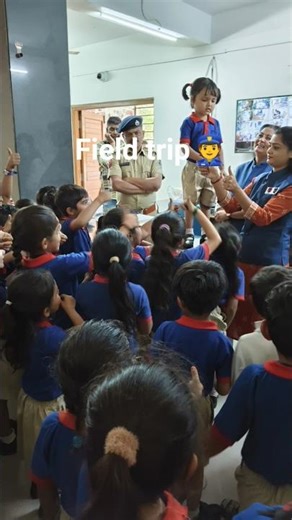 police station field trip 👮 #preschoolfun #education