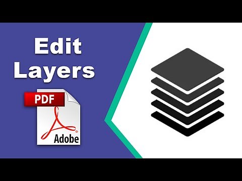 How to edit layers in pdf using Adobe Acrobat Pro DC