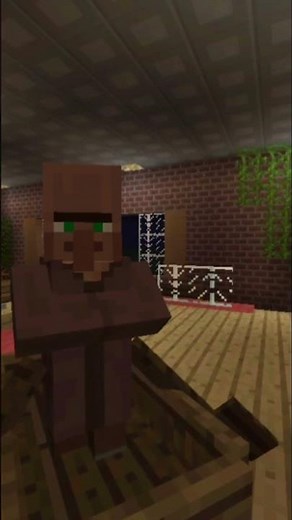 Villager rowing boat #minecraft #Singing #shorts