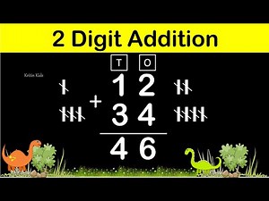 Adding two digit numbers | Addition of 2 digit numbers without carrying #maths #addition Maths