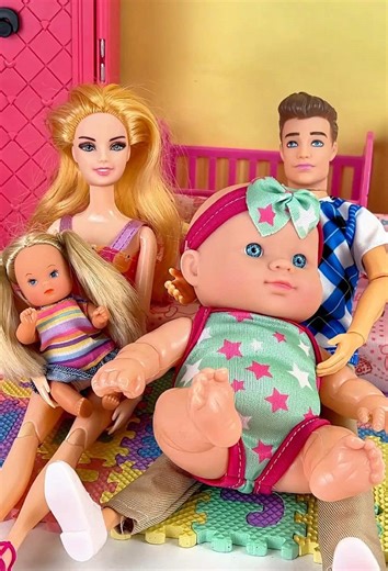 Barbie’s and Ken’s two kids.#cartoon #toyset #barbie #toys | cartoon for kids