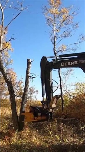 Dreams come true an easy way to remove trees and clear land with the TMK 300 tree shear. #treeshear