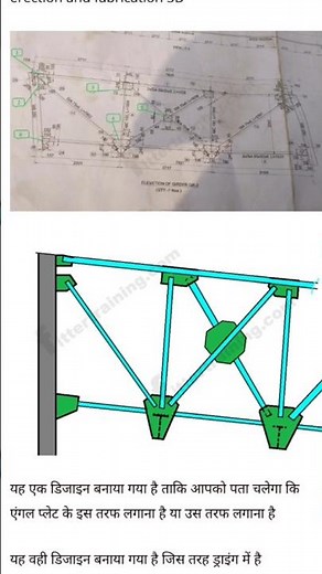 structural gusset plate layout marking