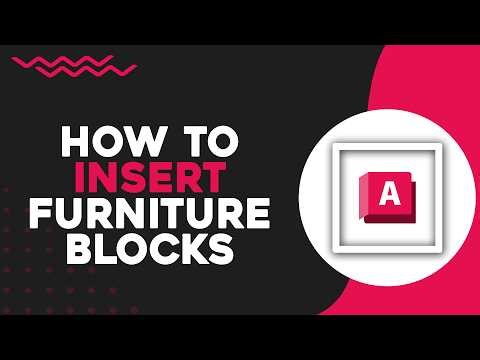 How To Insert Furniture Blocks in AutoCAD (Quick Tutorial)