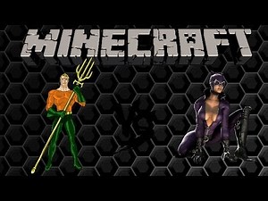 Minecraft - Superheroes Unlimited Mod - Aquaman VS Catwoman