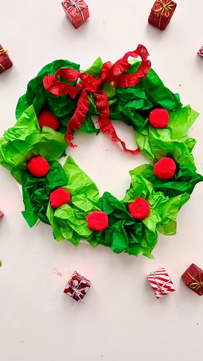 17K views · 1.7K reactions | This easy wreath craft is a holiday...