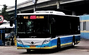 【POV-29】[四方桥 桥四方]北京公交486路全程前方展望(辛庄→四方桥西)4倍速