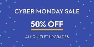 2.4K views · 20 reactions | It's here — our biggest sale of the year! Take 50% off all Quizlet Teacher and Quizlet Plus upgrades, today only (it's Cyber Monday, after all). Upgrade here: https://quizlet.com/upgrade Ends 11:59pm PST! | Quizlet | Facebook