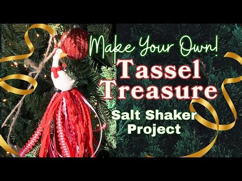 Turn a Salt Shaker Into a Gorgeous Tassel Treasure | Easy DIY Ornament Tutorial