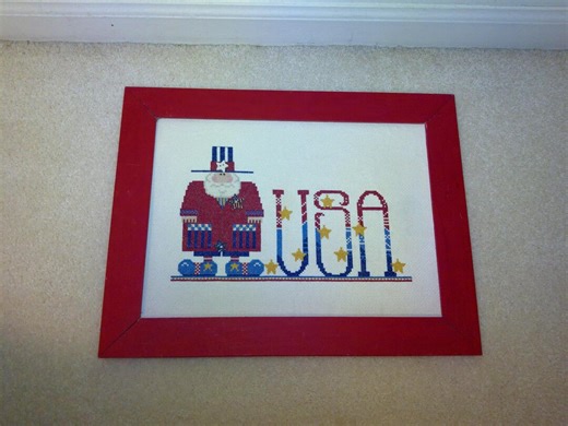 Hand Made Americana Folk Art Needlepoint Sampler to Display as the USA Celebrates the 250th Anniversary of the Declaration of Independence - Etsy