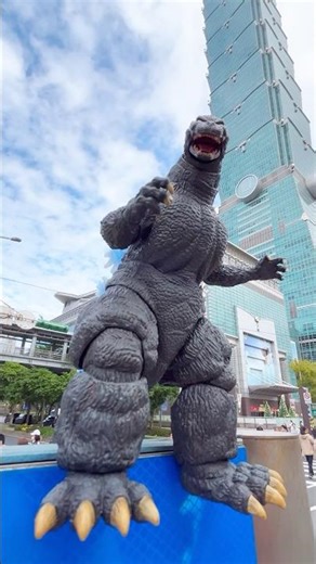 What’s Godzilla Doing at Google Taipei 101? 🤔 #shorts