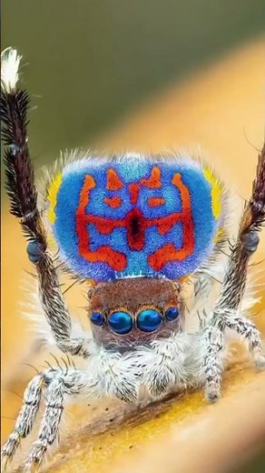 Male Peacock Spider Courtship Display