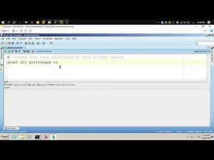 Create user - Grant ALL privileges - Oracle 11g