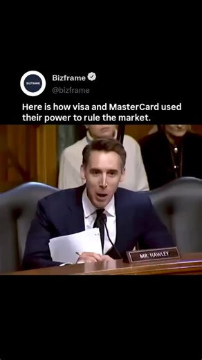 Bizframe | Business Stories on Instagram: "Visa and Mastercard control nearly 90% of payment processing outside China, forming one of the most powerful financial duopolies on the planet, with a combined valuation exceeding $850 billion. Their networks sit underneath everyday commerce across continents. Every swipe, tap, and online checkout flows through their rails. That position doesn’t just enable payments—it defines who gets access, at what cost, and under whose rules. The criticism is struct