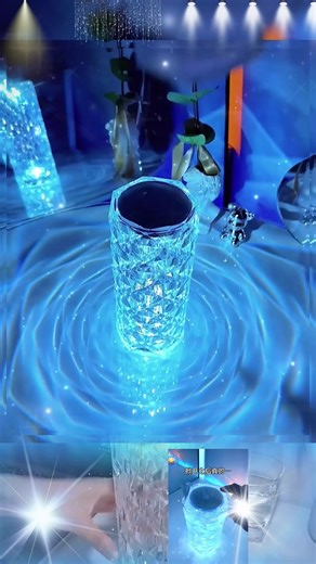 Can Switch 16 Colors,Artificial Crystal Table Lamp, RGB Color Changing Rose Diamond Table Light with Remote Control, USB Charging Touch Sensor Ambient Lighting, Room Accessories, Room Decor#tiktokshop #tiktokshopcybermonday #tiktok#tiktokmademebuylt