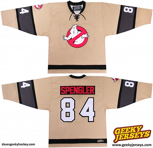 Geeky Hockey Jerseys Based on Films, TV, Comics and Video Games