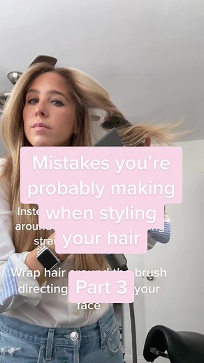 How to Blow Dry Hair Away from Face
