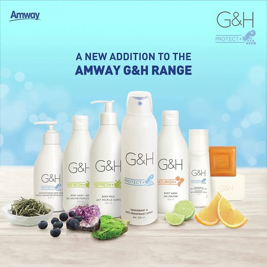 The new Amway G&H PROTECT Deodorant & Anti-Perspirant Spray with its lasting freshness is a proud new addition to our growing G&H range. Try it and complete the whole set! #amwaymalaysia | Amway Malaysia