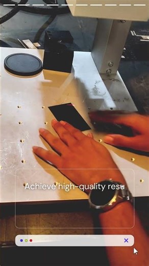 High-speed fiber laser marking in action! ⚡✨