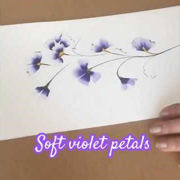 Easy Watercolor Flowers for Beginners | Soft Violet Petals