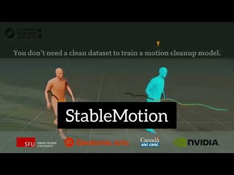 StableMotion: AI Motion Cleanup by EA & NVIDIA